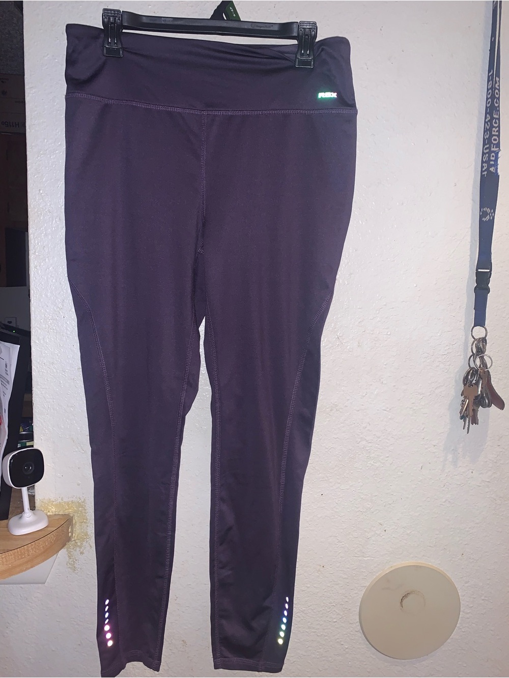 RBX Women's Purple Reflective Leggings